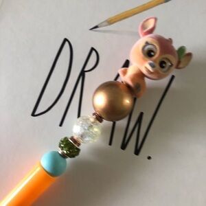 Disney Doorables: Bambi: Bambi handmade beaded pen